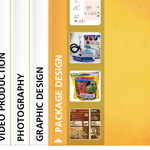 XML-driven multimedia accordion portfolio